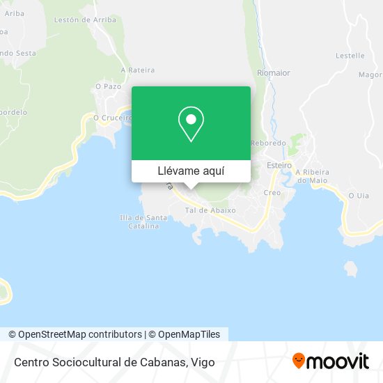 Mapa Centro Sociocultural de Cabanas