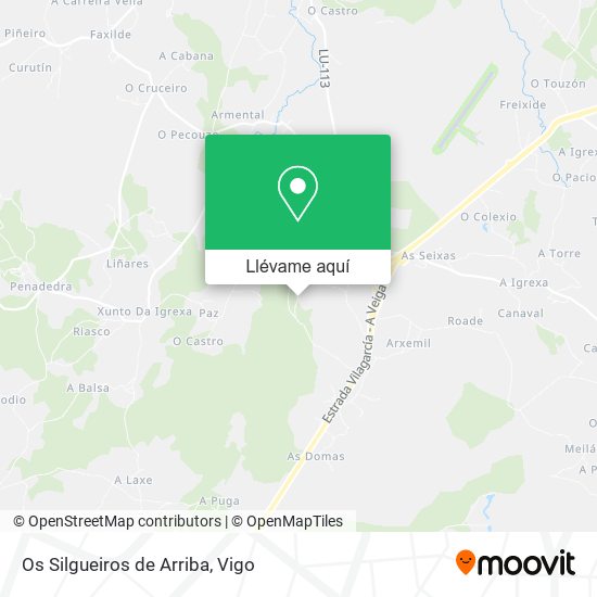 Mapa Os Silgueiros de Arriba