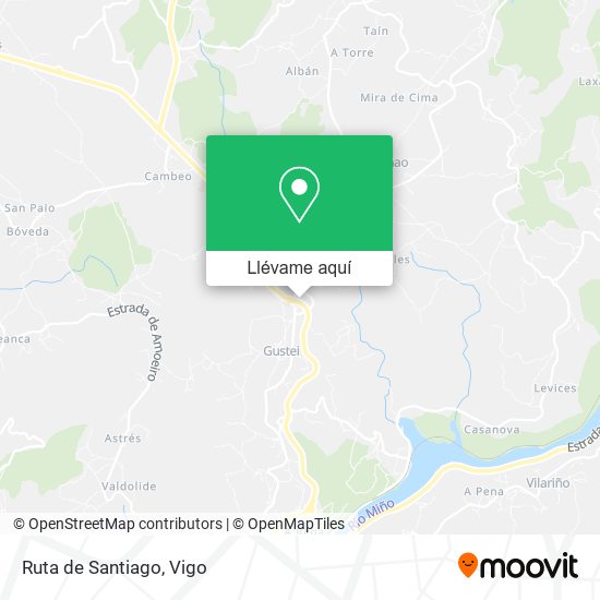 Mapa Ruta de Santiago