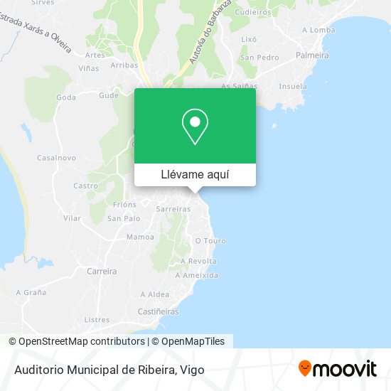 Mapa Auditorio Municipal de Ribeira