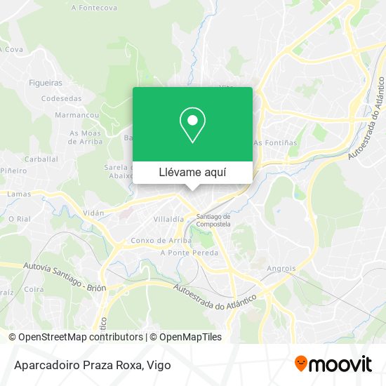 Mapa Aparcadoiro Praza Roxa