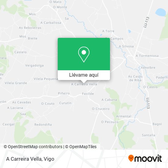 Mapa A Carreira Vella