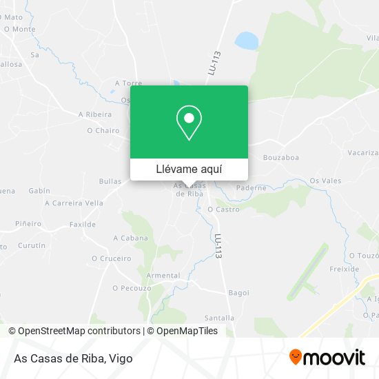 Mapa As Casas de Riba