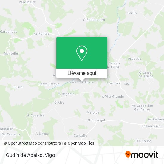 Mapa Gudín de Abaixo
