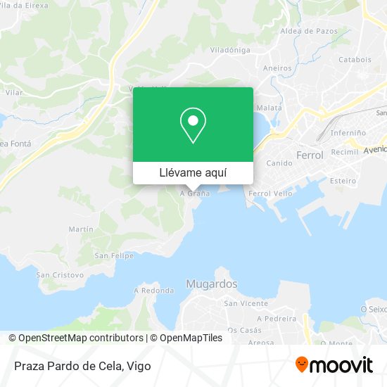 Mapa Praza Pardo de Cela