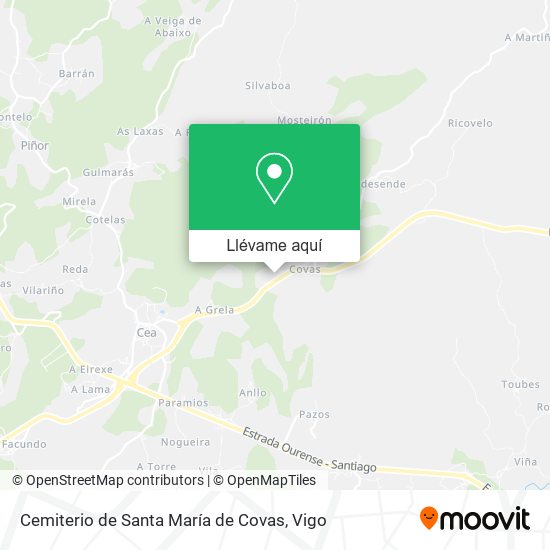 Mapa Cemiterio de Santa María de Covas
