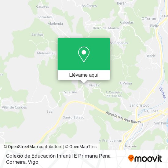 Mapa Colexio de Educación Infantil E Primaria Pena Corneira