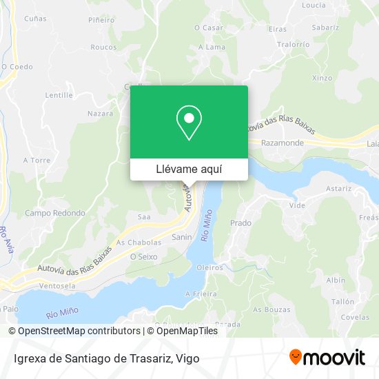 Mapa Igrexa de Santiago de Trasariz