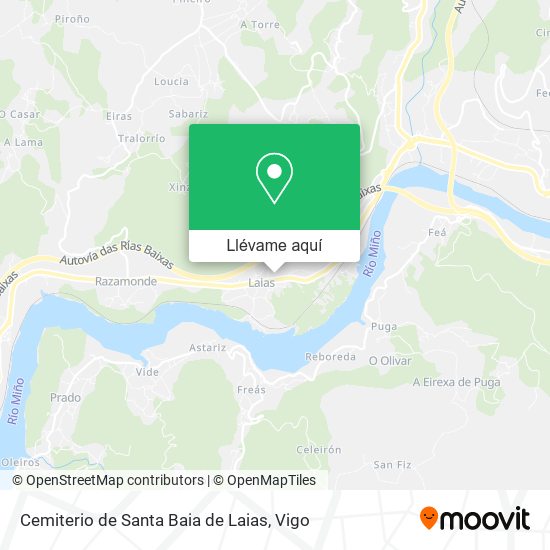 Mapa Cemiterio de Santa Baia de Laias