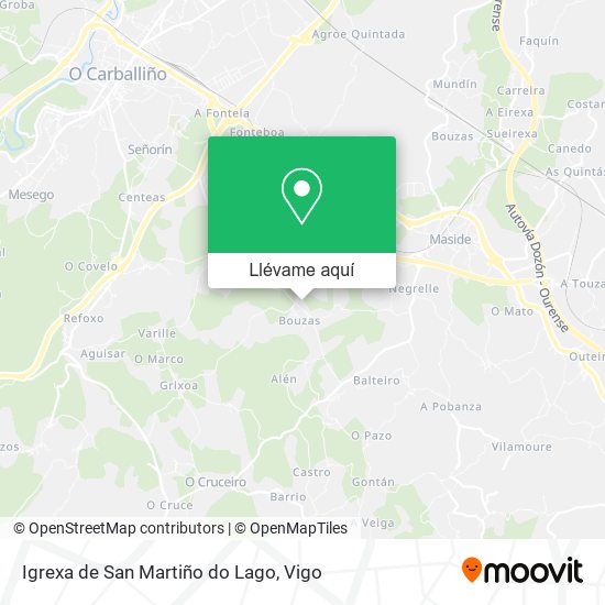 Mapa Igrexa de San Martiño do Lago