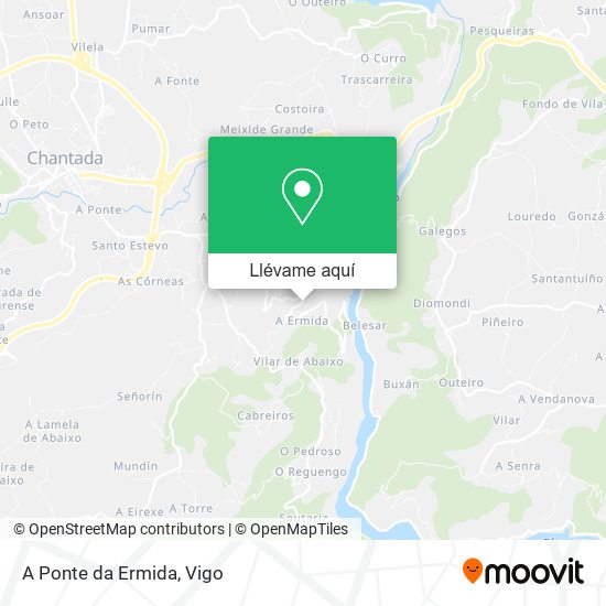 Mapa A Ponte da Ermida