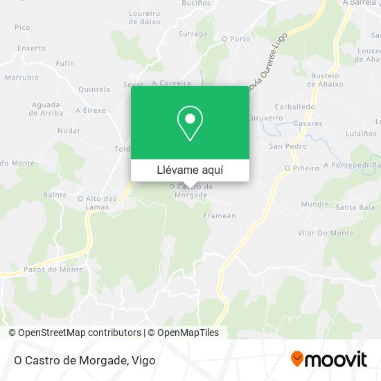 Mapa O Castro de Morgade