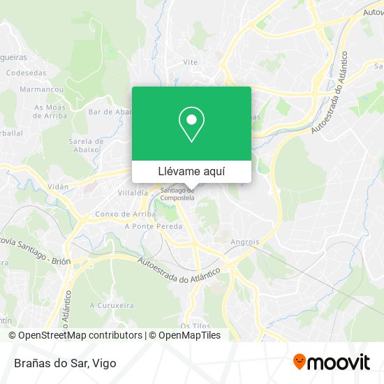 Mapa Brañas do Sar