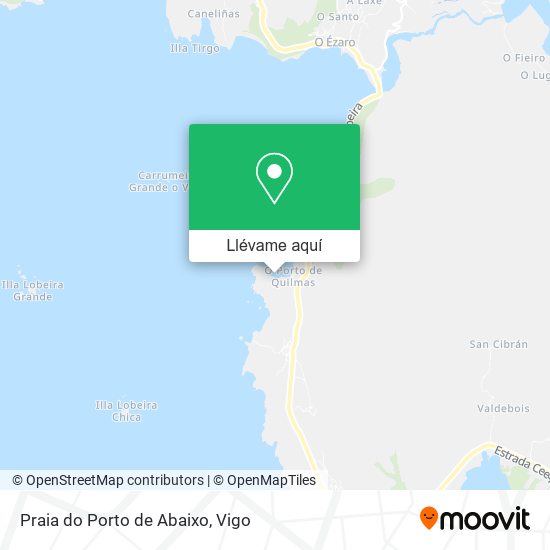 Mapa Praia do Porto de Abaixo