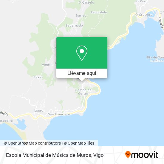 Mapa Escola Municipal de Música de Muros