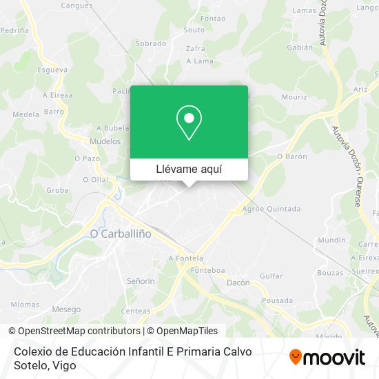 Mapa Colexio de Educación Infantil E Primaria Calvo Sotelo