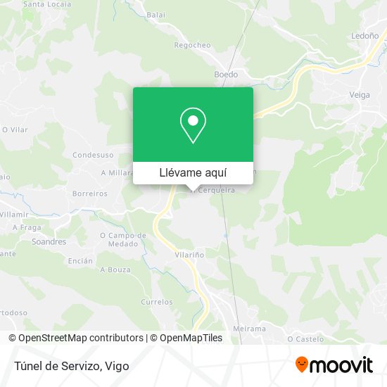 Mapa Túnel de Servizo