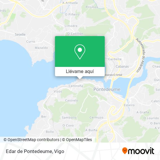 Mapa Edar de Pontedeume