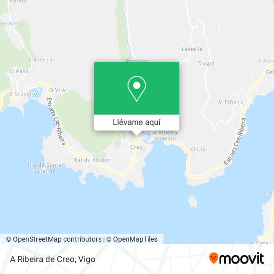 Mapa A Ribeira de Creo