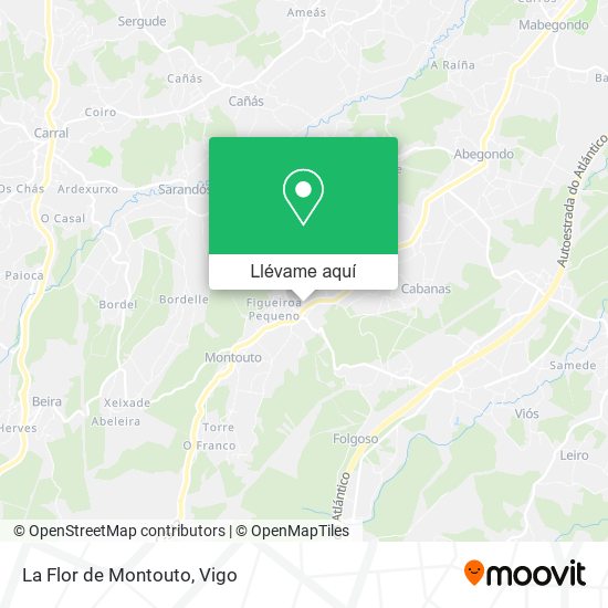 Mapa La Flor de Montouto