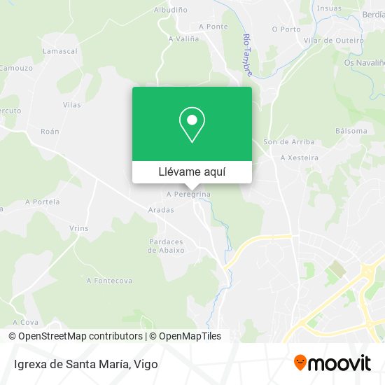 Mapa Igrexa de Santa María
