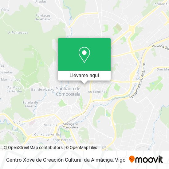 Mapa Centro Xove de Creación Cultural da Almáciga