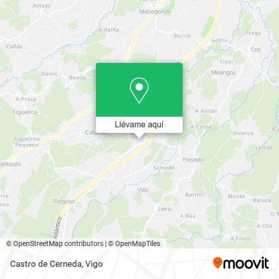 Mapa Castro de Cerneda