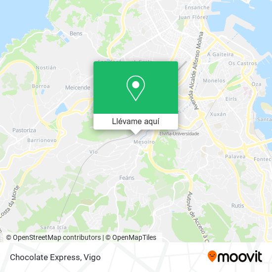 Mapa Chocolate Express