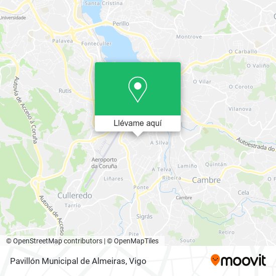 Mapa Pavillón Municipal de Almeiras