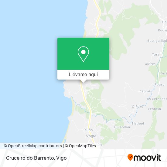 Mapa Cruceiro do Barrento