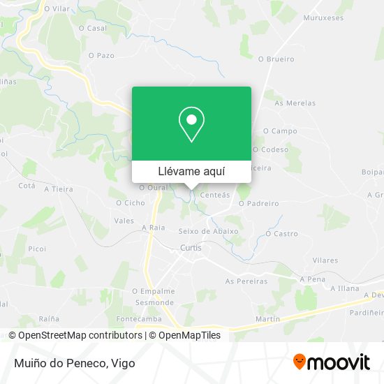 Mapa Muiño do Peneco