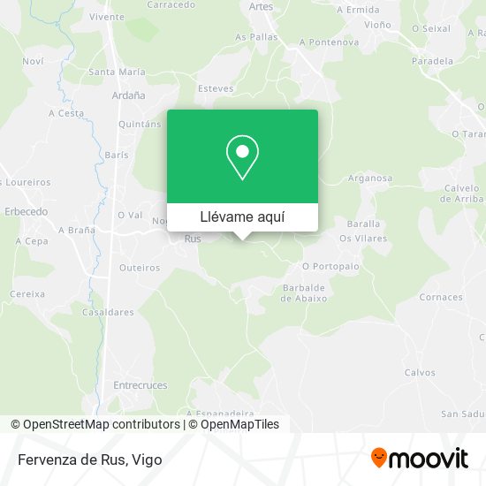 Mapa Fervenza de Rus