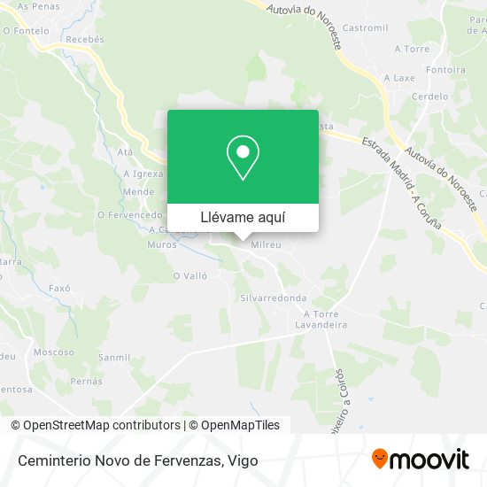 Mapa Ceminterio Novo de Fervenzas
