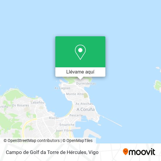 Mapa Campo de Golf da Torre de Hércules