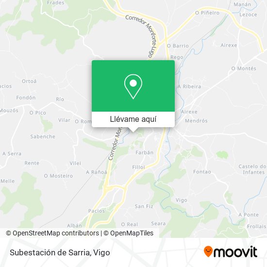Mapa Subestación de Sarria