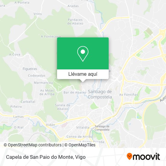 Mapa Capela de San Paio do Monte