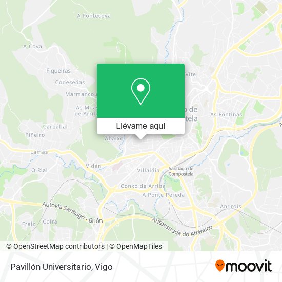 Mapa Pavillón Universitario