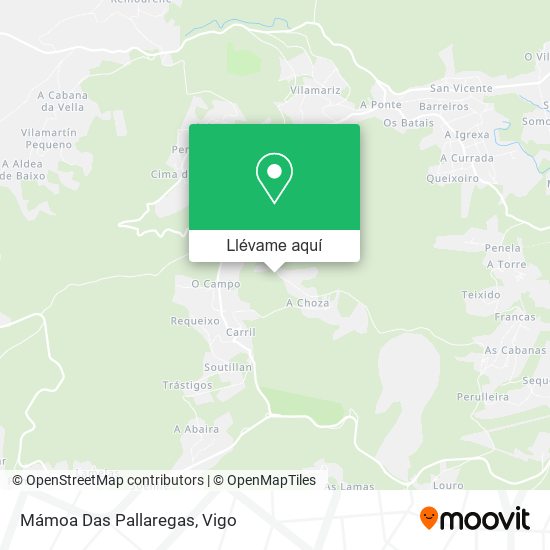 Mapa Mámoa Das Pallaregas