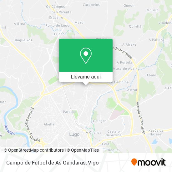 Mapa Campo de Fútbol de As Gándaras