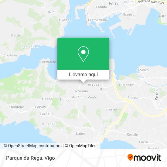 Mapa Parque da Rega