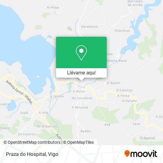Mapa Praza do Hospital