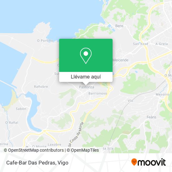 Mapa Cafe-Bar Das Pedras