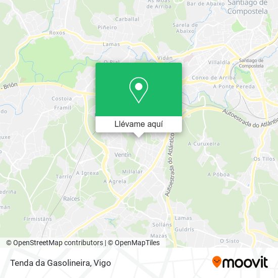 Mapa Tenda da Gasolineira