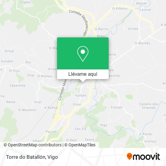 Mapa Torre do Batallón