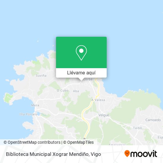 Mapa Biblioteca Municipal Xograr Mendiño