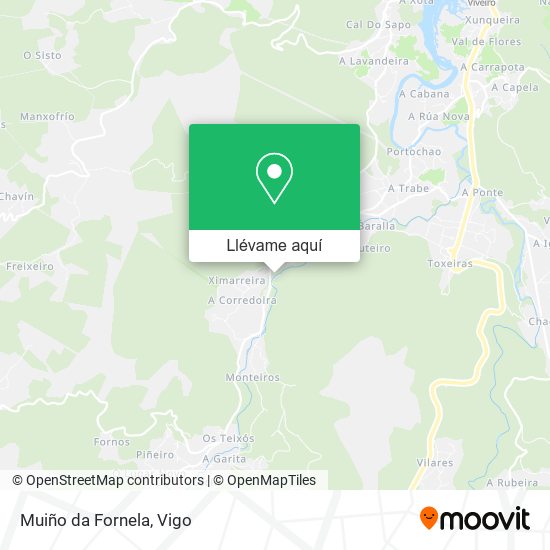 Mapa Muiño da Fornela