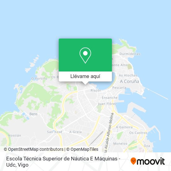 Mapa Escola Técnica Superior de Náutica E Máquinas - Udc