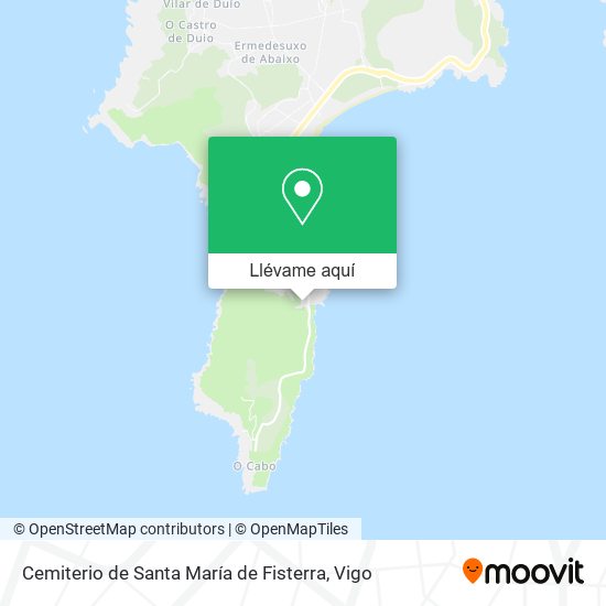 Mapa Cemiterio de Santa María de Fisterra