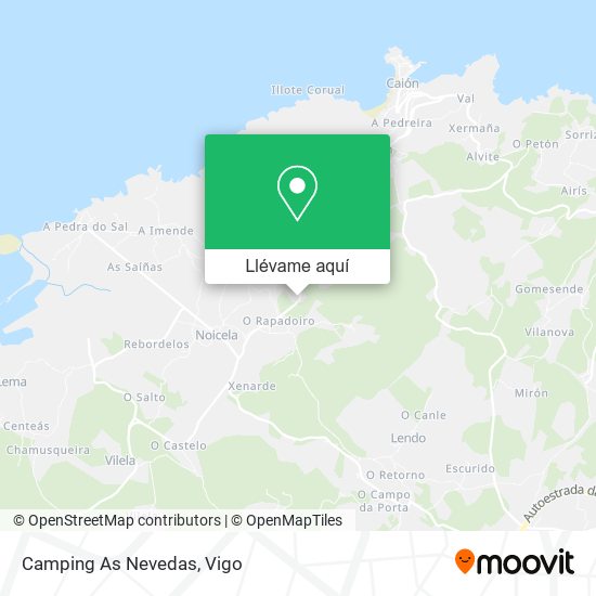 Mapa Camping As Nevedas