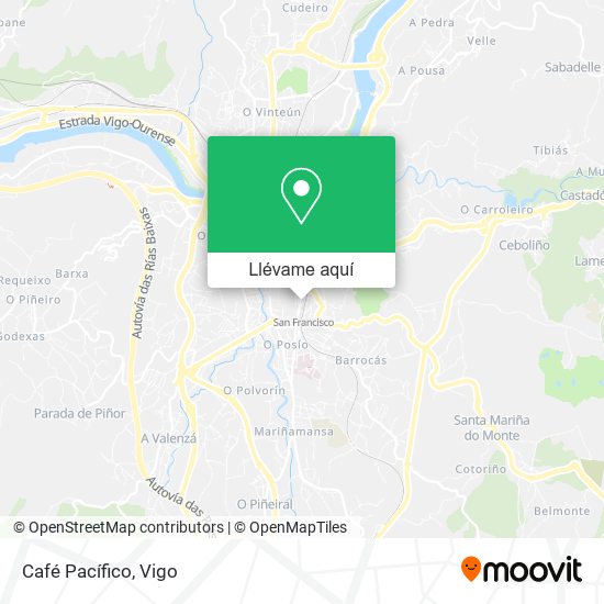 Mapa Café Pacífico